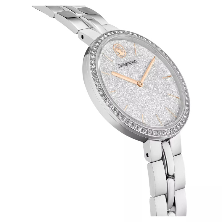 Cosmopolitan watch Swiss Made, Metal bracelet, Silver tone, Stainless steel